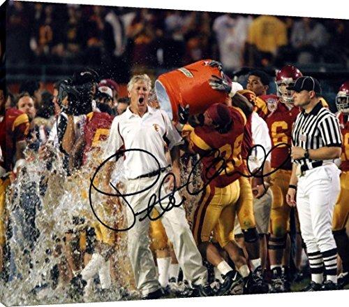 Metal Wall Art:   Coach Pete Carroll - USC Trojans Autograph Print Metal - College Football FSP - Metal   