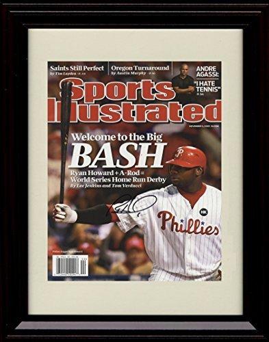 Framed 8x10 Ryan Howard SI Autograph Replica Print Framed Print - Baseball FSP - Framed   