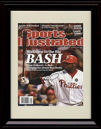 Unframed Ryan Howard SI Autograph Replica Print Unframed Print - Baseball FSP - Unframed   