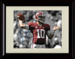 Unframed A J McCarron Autograph Promo Print - Alabama Crimson Tide- Mid Pass Unframed Print - College Football FSP - Unframed   