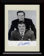 Unframed Abbot and Costello Autograph Promo Print - Vertical Head Shot Unframed Print - Movies FSP - Unframed   