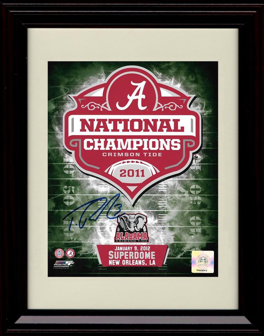 Unframed 2012 National Champions Autograph Promo Print - Alabama Crimson Tide Unframed Print - College Football FSP - Unframed   