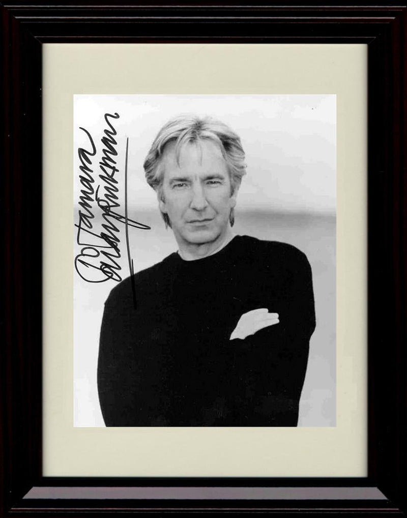 Unframed Alan Rickman Autograph Promo Print - Black and White Arms Crossed Unframed Print - Movies FSP - Unframed   