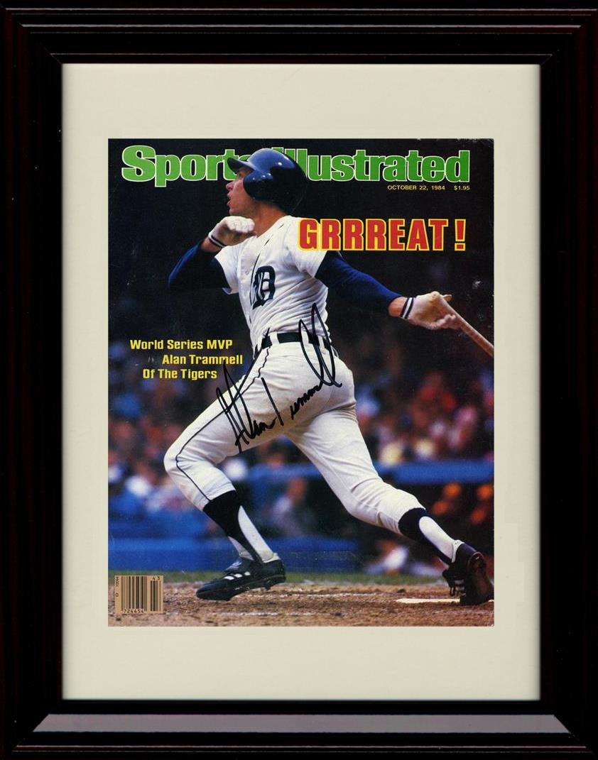 Unframed Alan Trammel - Sports Illustrated WS MVP - Detroit Tigers Autograph Replica Print Unframed Print - Baseball FSP - Unframed   