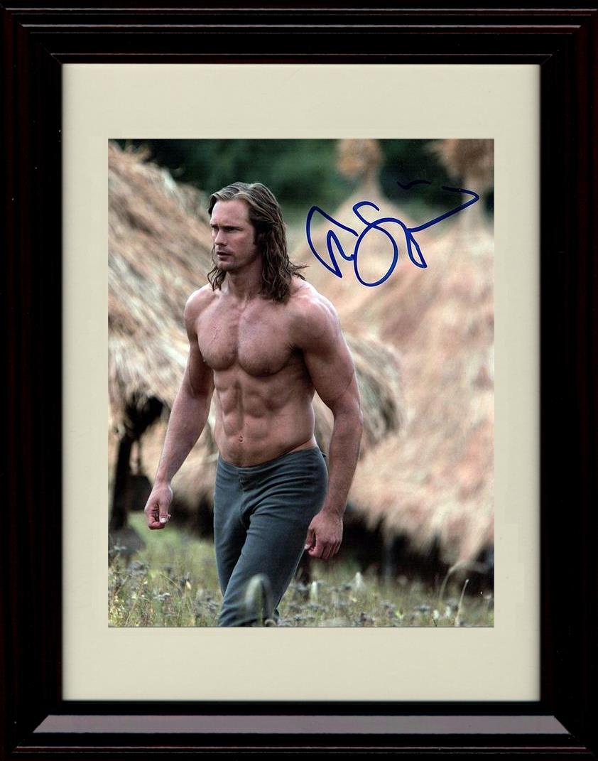 8x10 Framed Alexander Skarsgard Autograph Promo Print - Portrait Framed Print - Movies FSP - Framed   