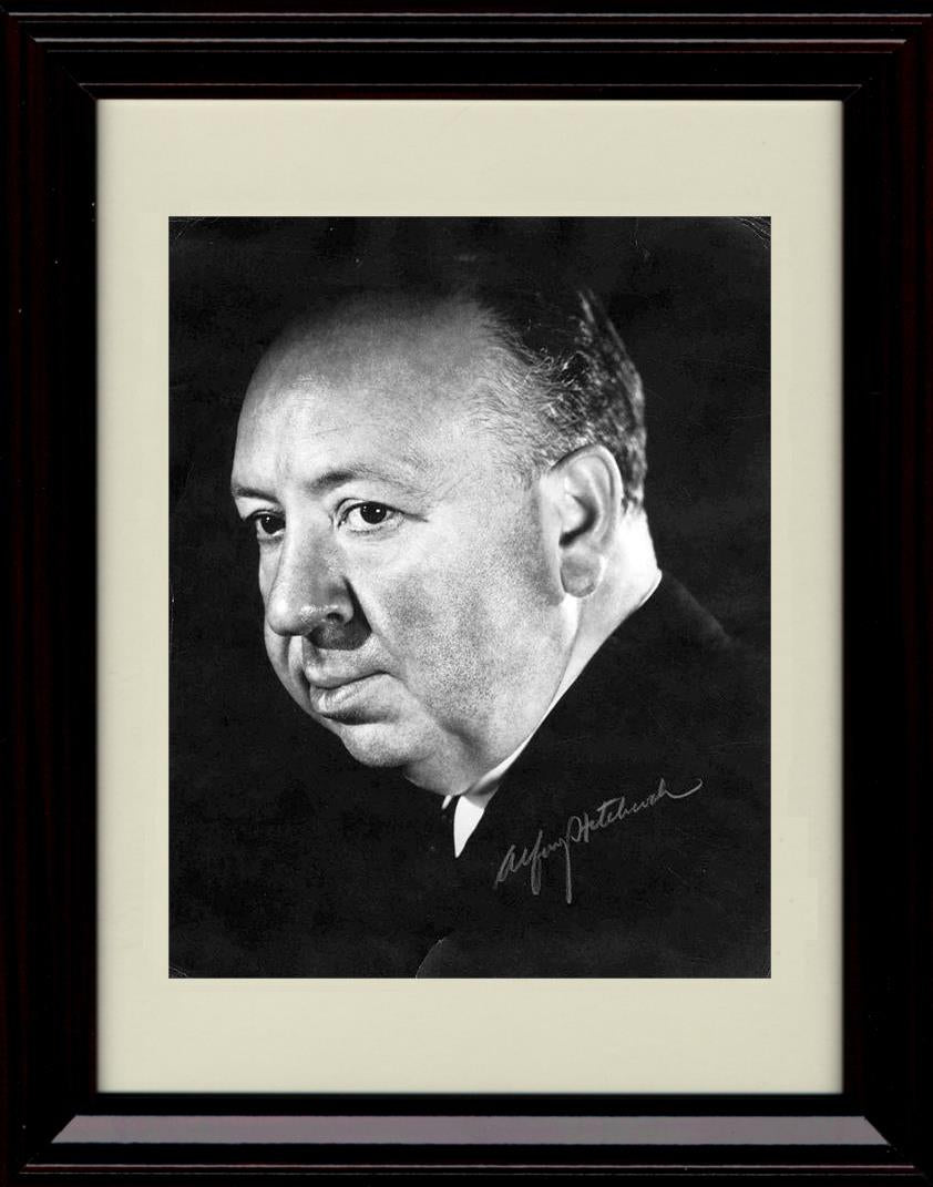 8x10 Framed Alfred Hitchcock Autograph Promo Print - Portrait Framed Print - Movies FSP - Framed   