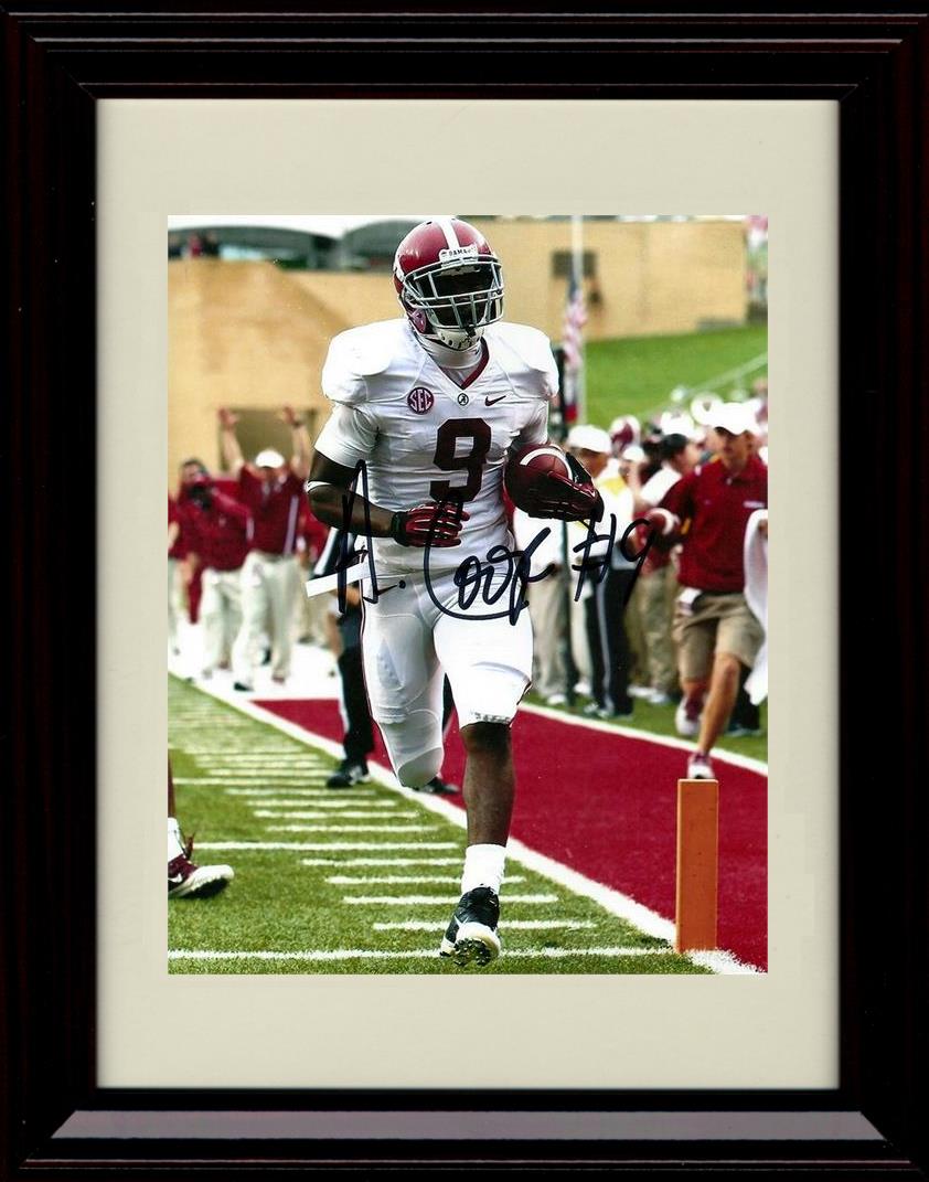 Framed 8x10 Amari Cooper Autograph Promo Print - Alabama Crimson Tide- TD Run Framed Print - College Football FSP - Framed   