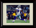 8x10 Framed Amari Cooper - Dallas Cowboys Autograph Promo Print - Running looking back Framed Print - Pro Football FSP - Framed   