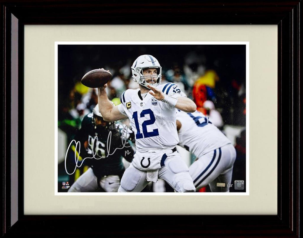 Unframed Andrew Luck - Indianapolis Colts Autograph Promo Print - Passing Unframed Print - Pro Football FSP - Unframed   