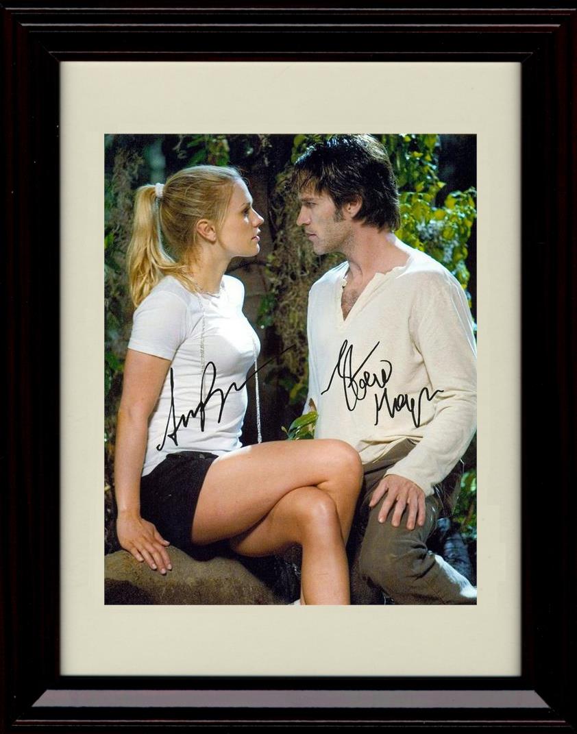 Unframed Anna Paquin and Stephen Moyer Autograph Promo Print - Portrait Unframed Print - Television FSP - Unframed   