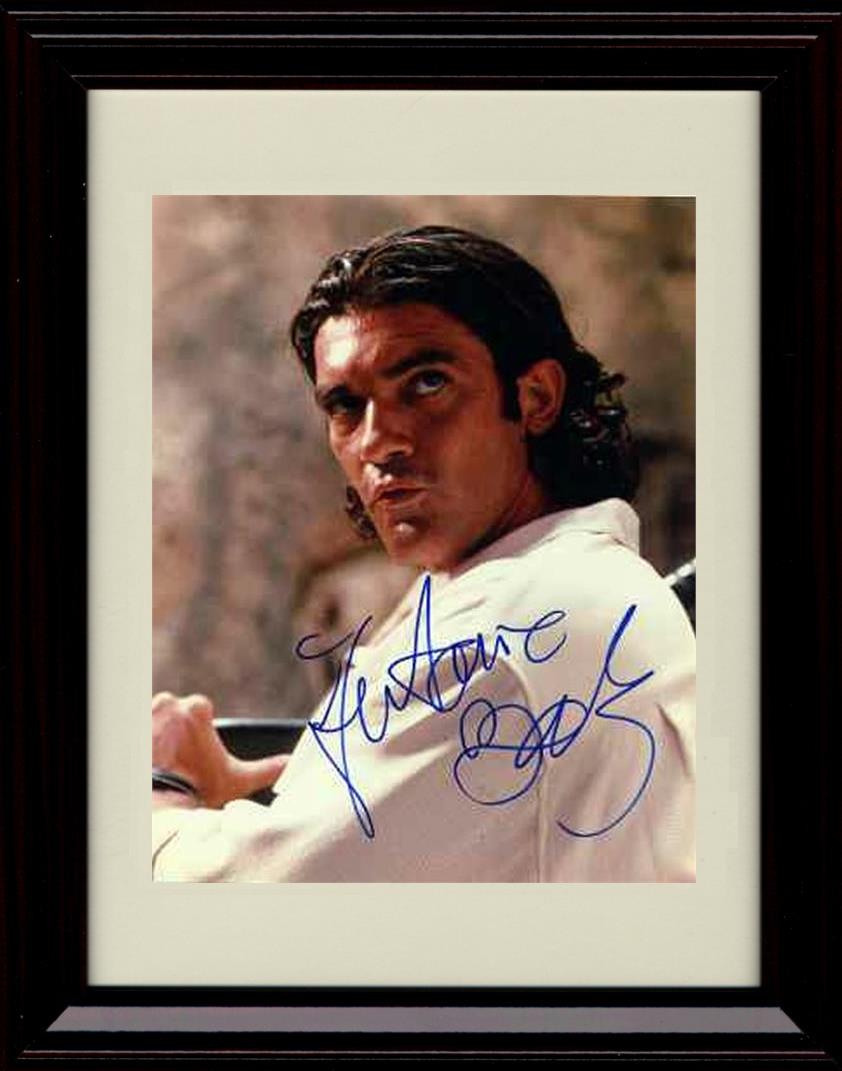 Unframed Antonio Banderas Autograph Promo Print - In White Shirt Unframed Print - Movies FSP - Unframed   