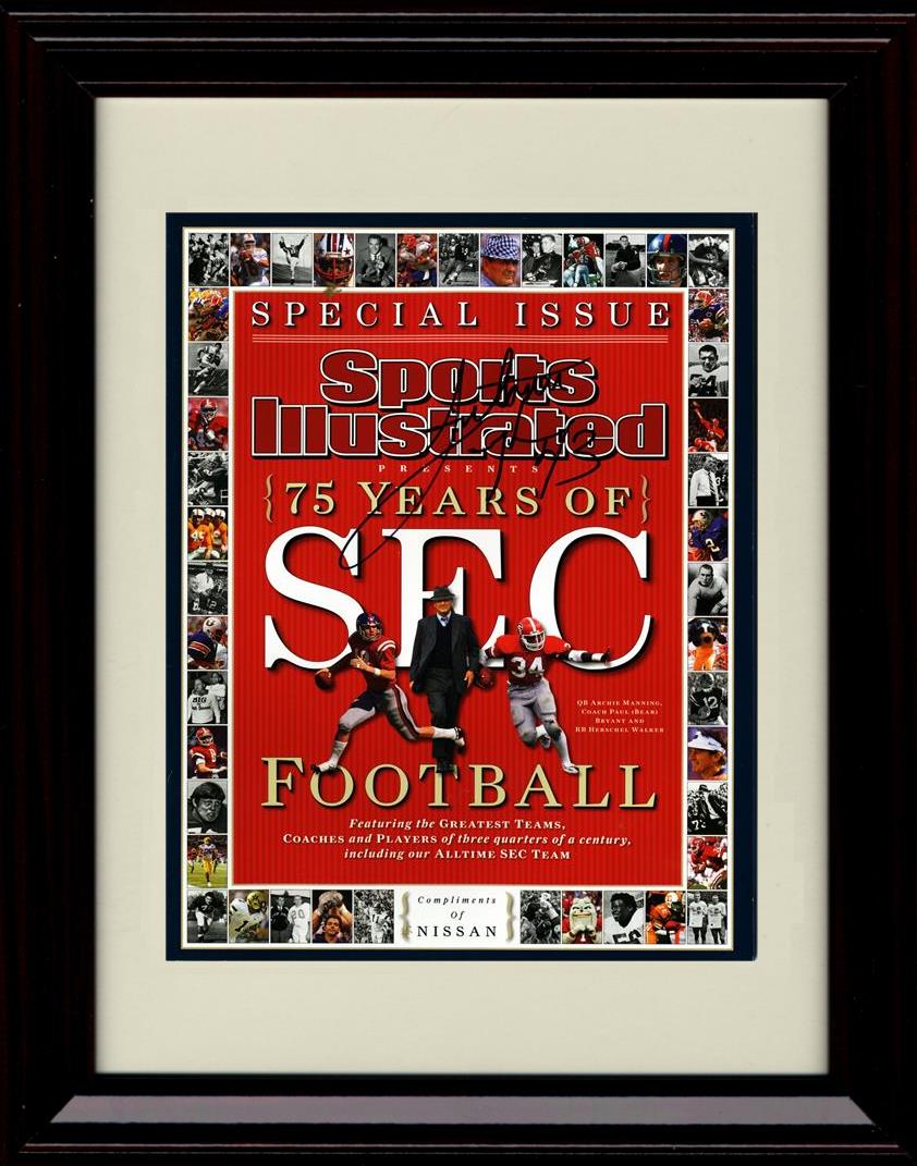 Unframed Antonio Langham Autograph Promo Print - Alabama Crimson Tide- 2008 Sports Illustrated  75 Years of SEC Football Unframed Print - College Football FSP - Unframed   