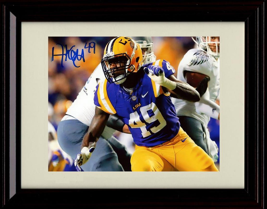 Unframed Arden Key Autograph Promo Print - LSU Tigers- End Rush Unframed Print - College Football FSP - Unframed   