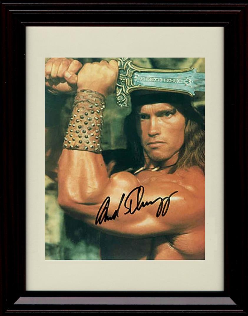 Unframed Arnold Schwarzenegger Autograph Promo Print - Conan The Barbarian Unframed Print - Movies FSP - Unframed   