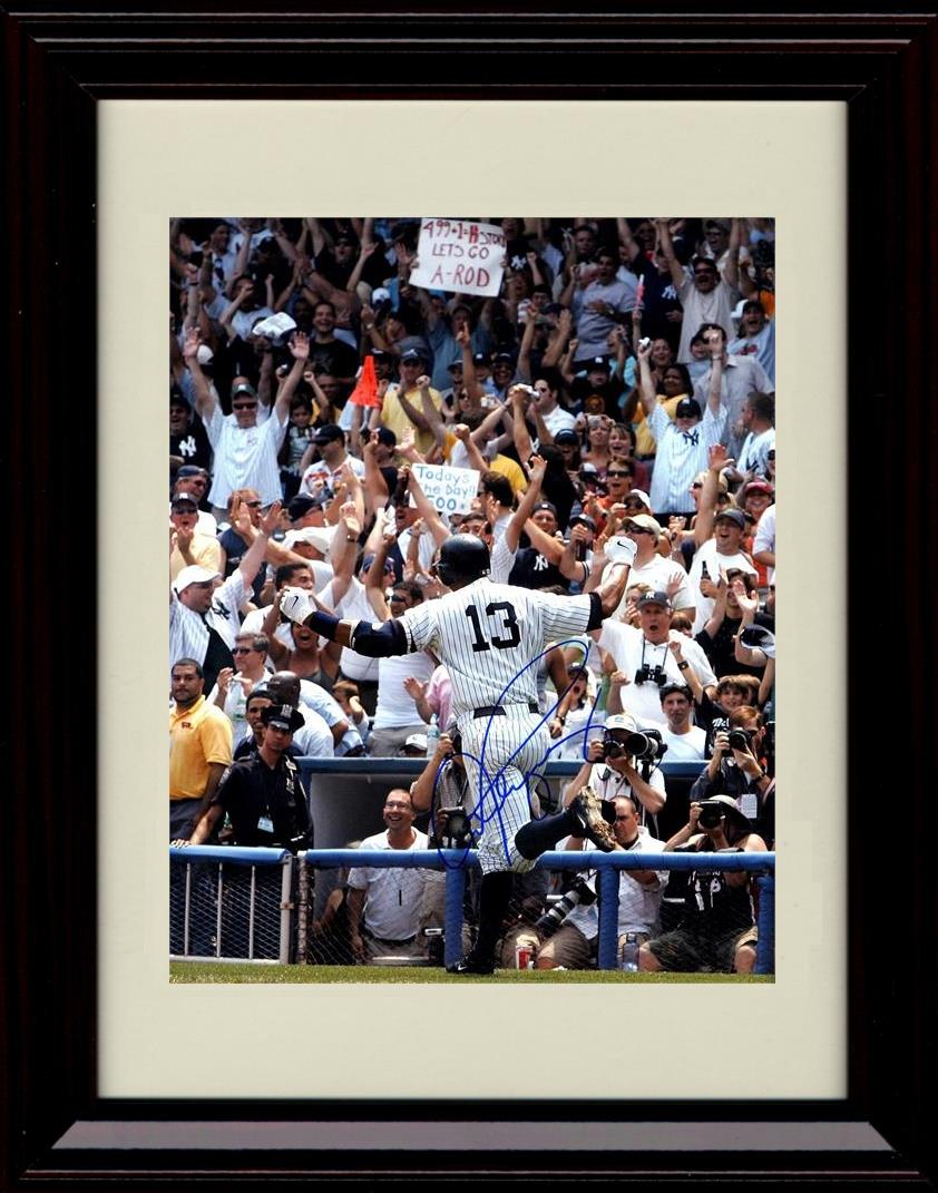 Unframed Arod - Everybody Hands Up And Cheering - New York Yankees Autograph Replica Print Unframed Print - Baseball FSP - Unframed   