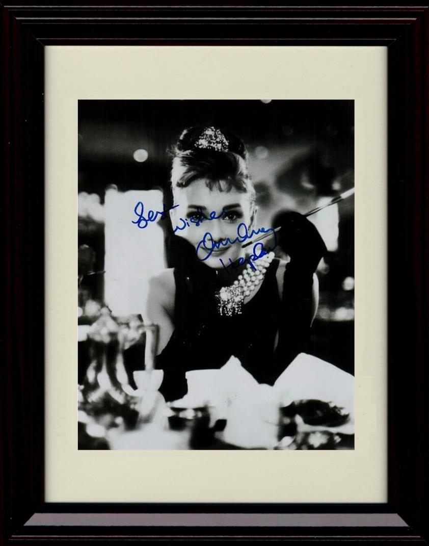 Unframed Audrey Hepburn Autograph Promo Print - Black and White Unframed Print - Movies FSP - Unframed   