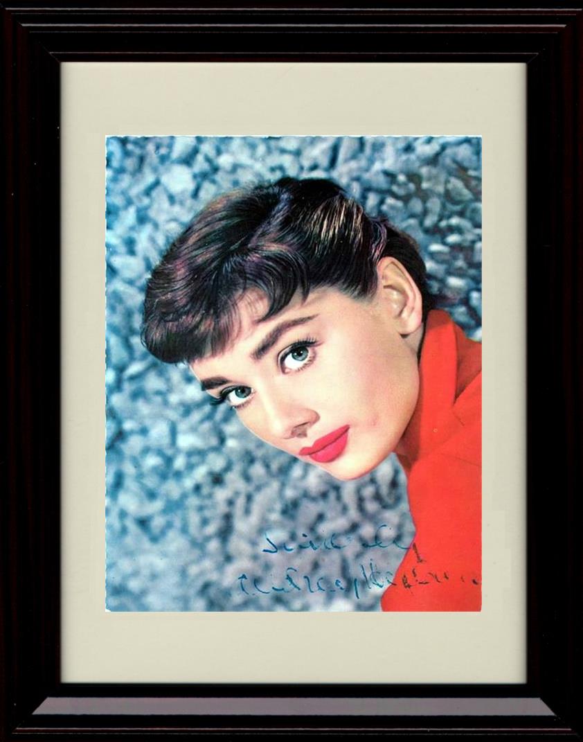 Unframed Audrey Hepburn Autograph Promo Print - Close Up Unframed Print - Movies FSP - Unframed   