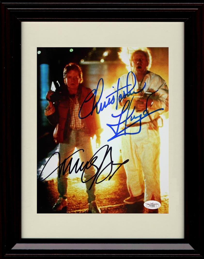 Unframed Back to the Future Cast Autograph Promo Print - Fire Unframed Print - Movies FSP - Unframed   