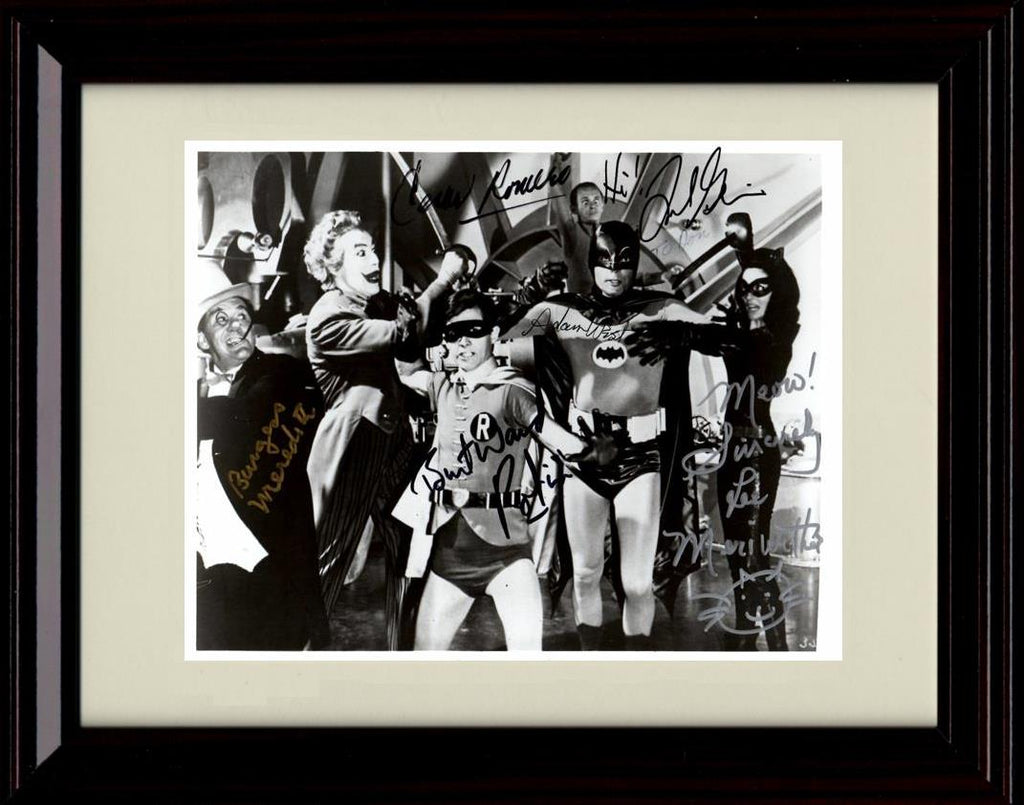 Unframed Batman TV Cast Autograph Promo Print - Landscape Unframed Print - Movies FSP - Unframed   