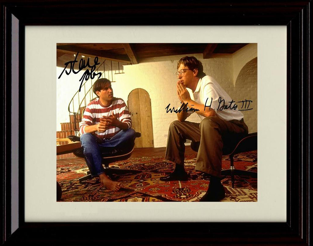 Unframed Bill Gates and Steve Jobs Autograph Promo Print - Landscape Unframed Print - Other FSP - Unframed   