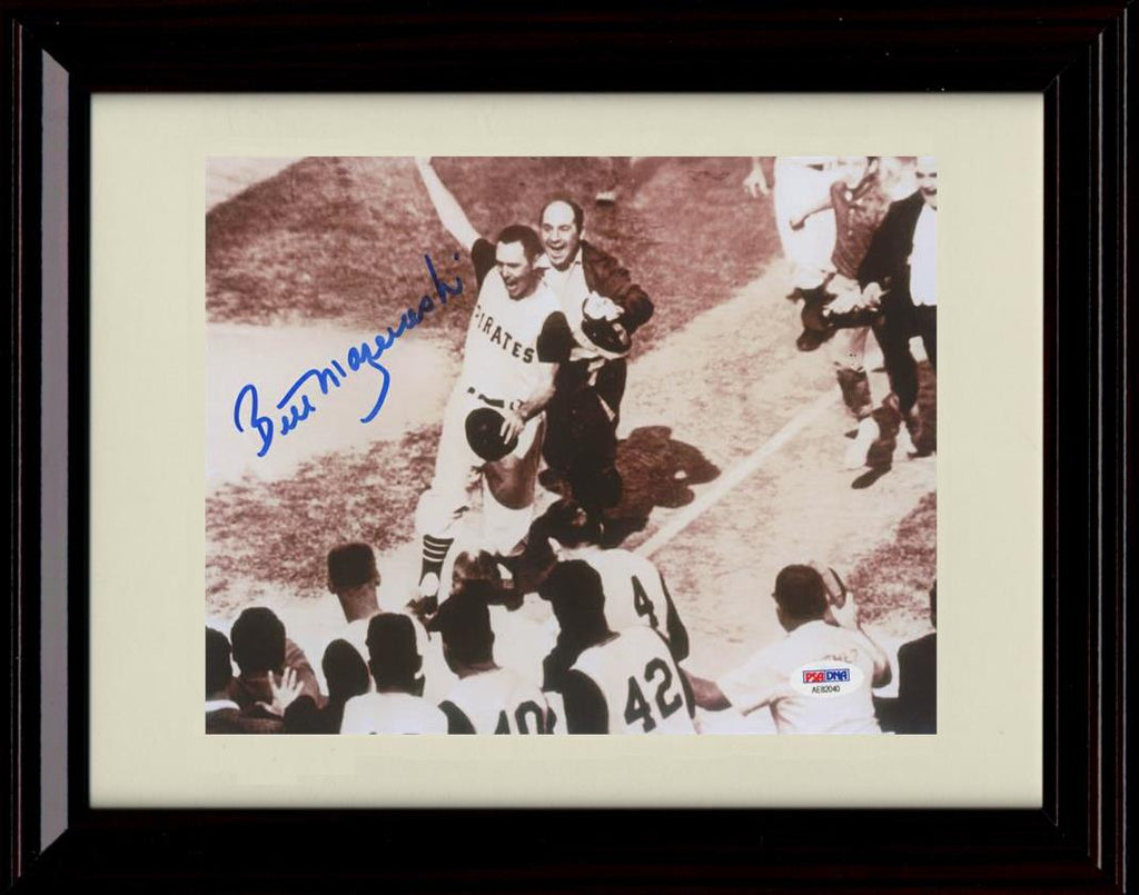 Unframed Bill Mazersoki - Game Winning Home Run World Series 1960 - Pirates Autograph Replica Print Unframed Print - Baseball FSP - Unframed   