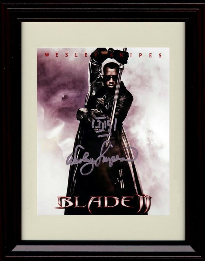 Unframed Blade 2 Autograph Promo Print - Welsey Snipes Unframed Print - Movies FSP - Unframed   