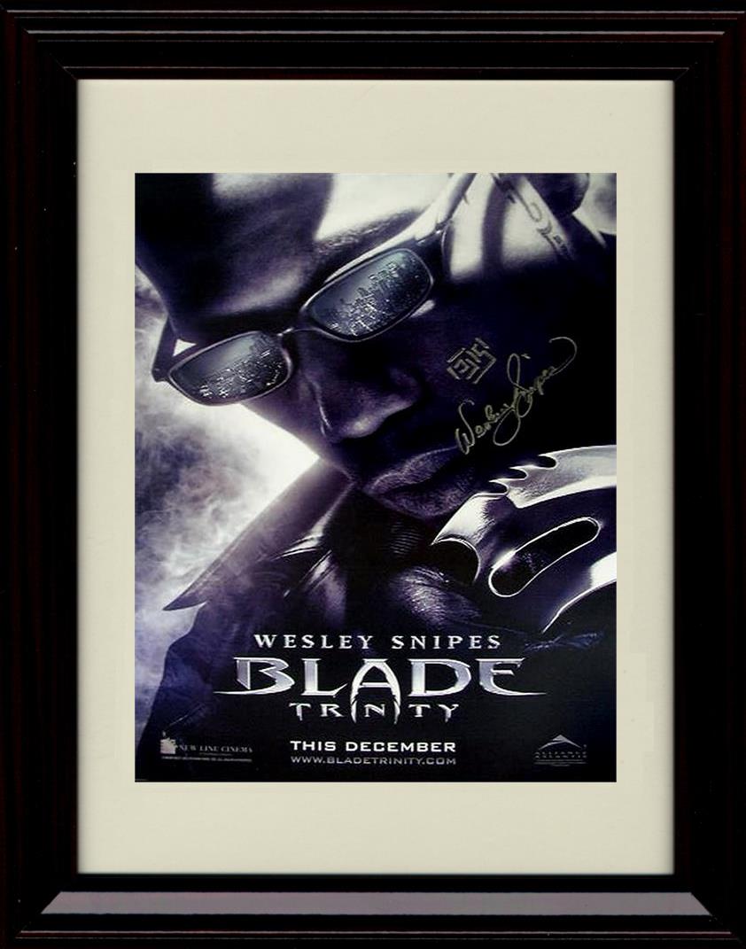 Unframed Blade Trinity Autograph Promo Print - Wesley Snipes Unframed Print - Movies FSP - Unframed   