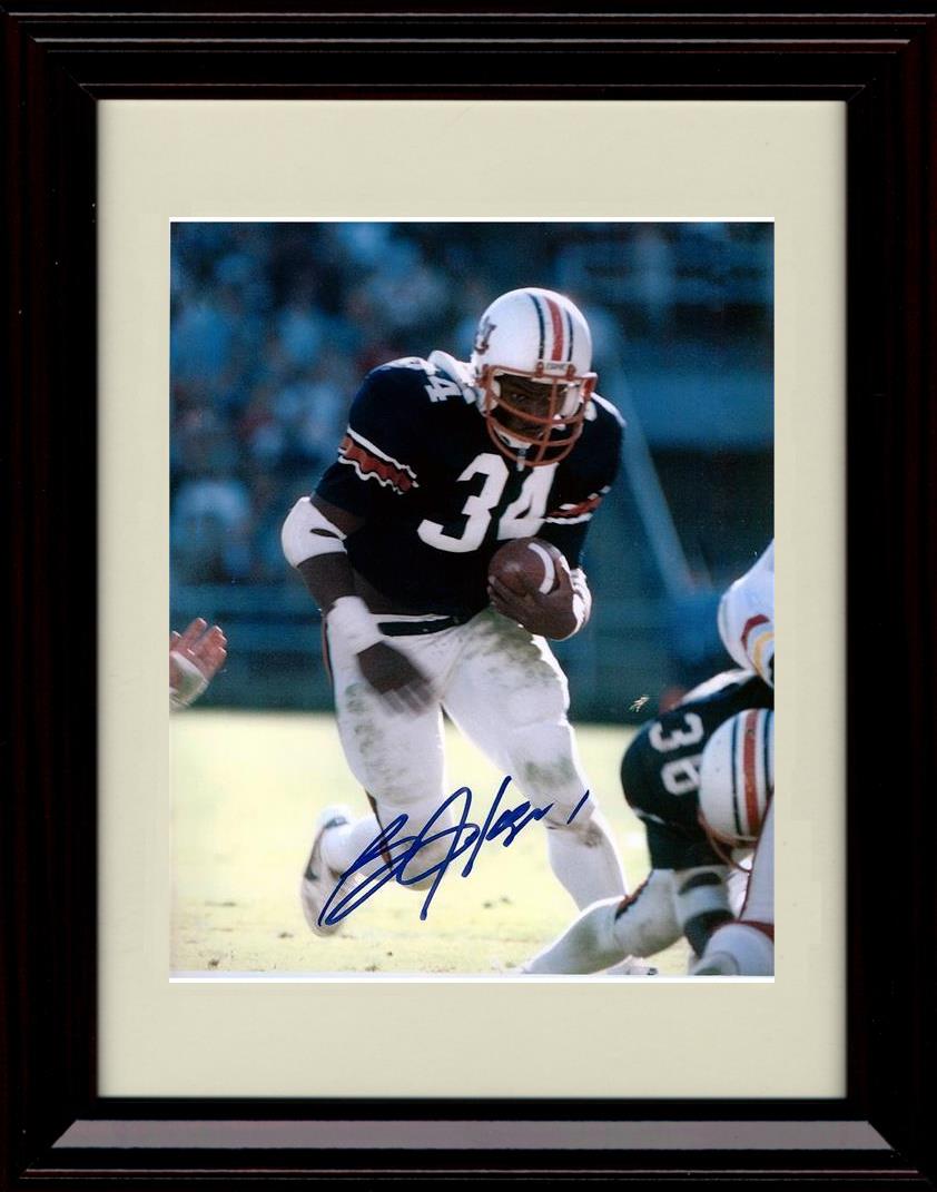 Unframed Bo Jackson Autograph Promo Print - Auburn Tigers- On The Run Unframed Print - College Football FSP - Unframed   