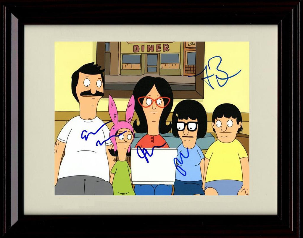 8x10 Framed Bobs Burgers Autograph Promo Print - Landscape Framed Print - Television FSP - Framed   