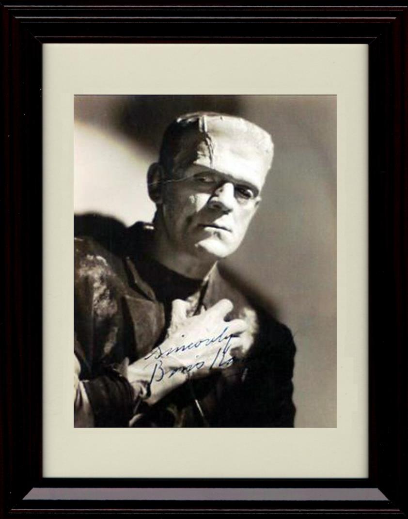 Unframed Boris Karloff Autograph Promo Print - Frankenstein Unframed Print - Movies FSP - Unframed   