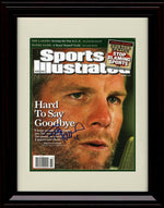 8x10 Framed Brett Favre - Green Bay Packers Autograph Promo Print - Hard To Say Goodbye Sports Illustrated Framed Print - Pro Football FSP - Framed   