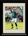 Unframed Carson Wentz - Philadelphia Eagles Autograph Promo Print - Passing Unframed Print - Pro Football FSP - Unframed   