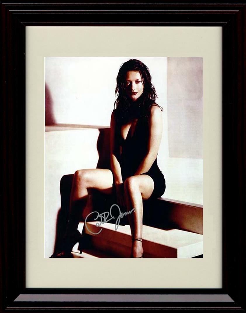 Unframed Catherine Zeta Jones Autograph Promo Print - On Steps Unframed Print - Movies FSP - Unframed   