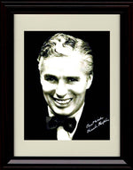 Unframed Charlie Chaplin Autograph Promo Print - Black and White Headshot Unframed Print - Movies FSP - Unframed   