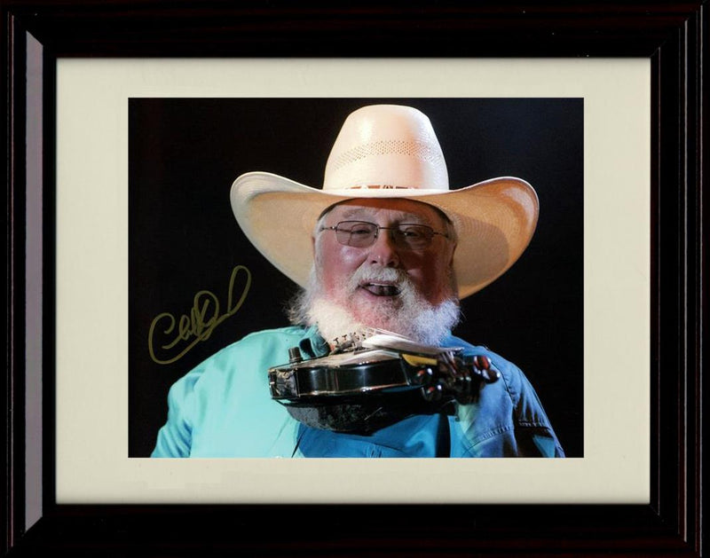 Unframed Charlie Daniels Band Autograph Promo Print - The Legend Unframed Print - Music FSP - Unframed   