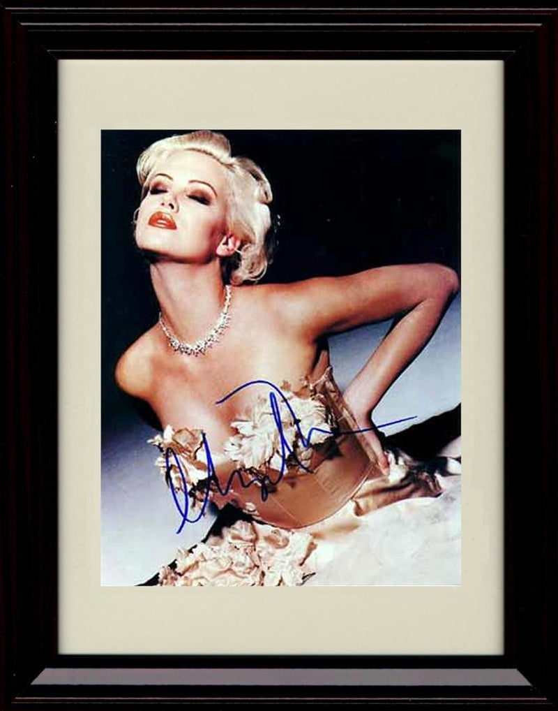 Unframed Charlize Theron Autograph Promo Print - Flower Dress Unframed Print - Movies FSP - Unframed   