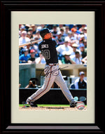 Framed 8x10 Chipper Jones - Going Deep - Atlanta Braves Autograph Replica Print Framed Print - Baseball FSP - Framed   