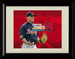 Framed 8x10 Chipper Jones - Signed Poster - Atlanta Braves Autograph Replica Print Framed Print - Baseball FSP - Framed   