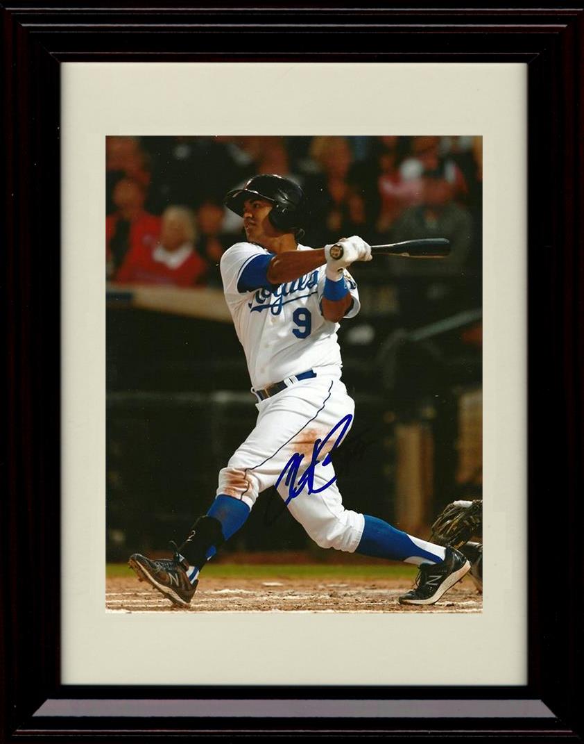 Framed 8x10 Christian Colon - Full Swing - Kansas City Royals Autograph Replica Print Framed Print - Baseball FSP - Framed   