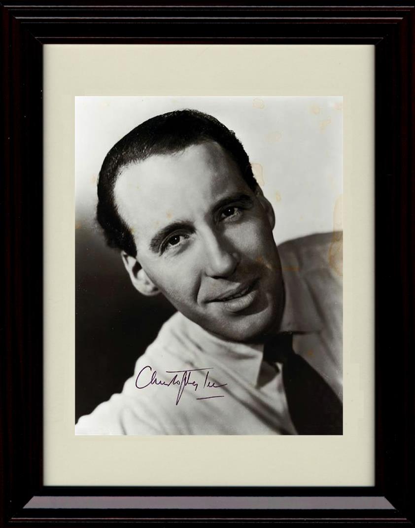 Unframed Christopher Lee Autograph Promo Print - Headshot Unframed Print - Movies FSP - Unframed   