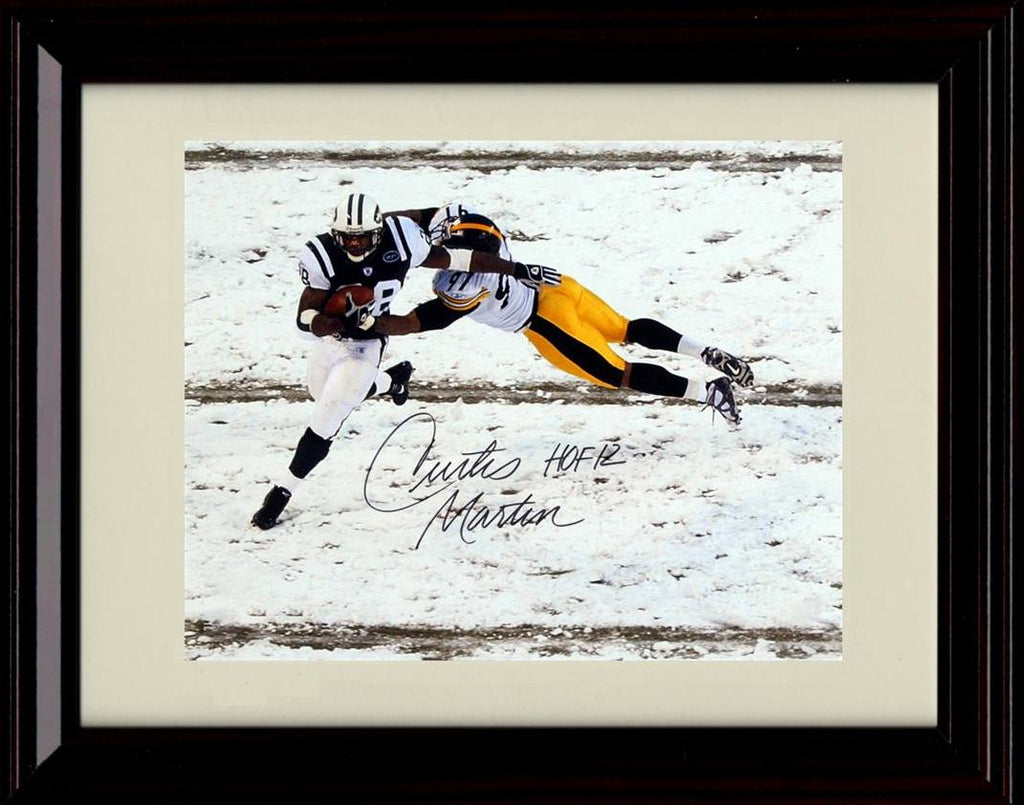 Unframed Curtis Martin - New York Jets Autograph Promo Print - HOF 12 Unframed Print - Pro Football FSP - Unframed   