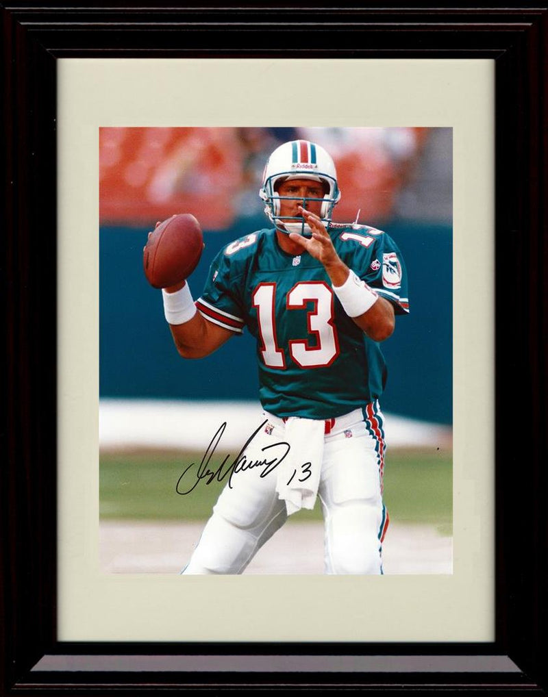 Unframed Dan Marino - Miami Dolphins Autograph Promo Print - Ready To Pass Unframed Print - Pro Football FSP - Unframed   