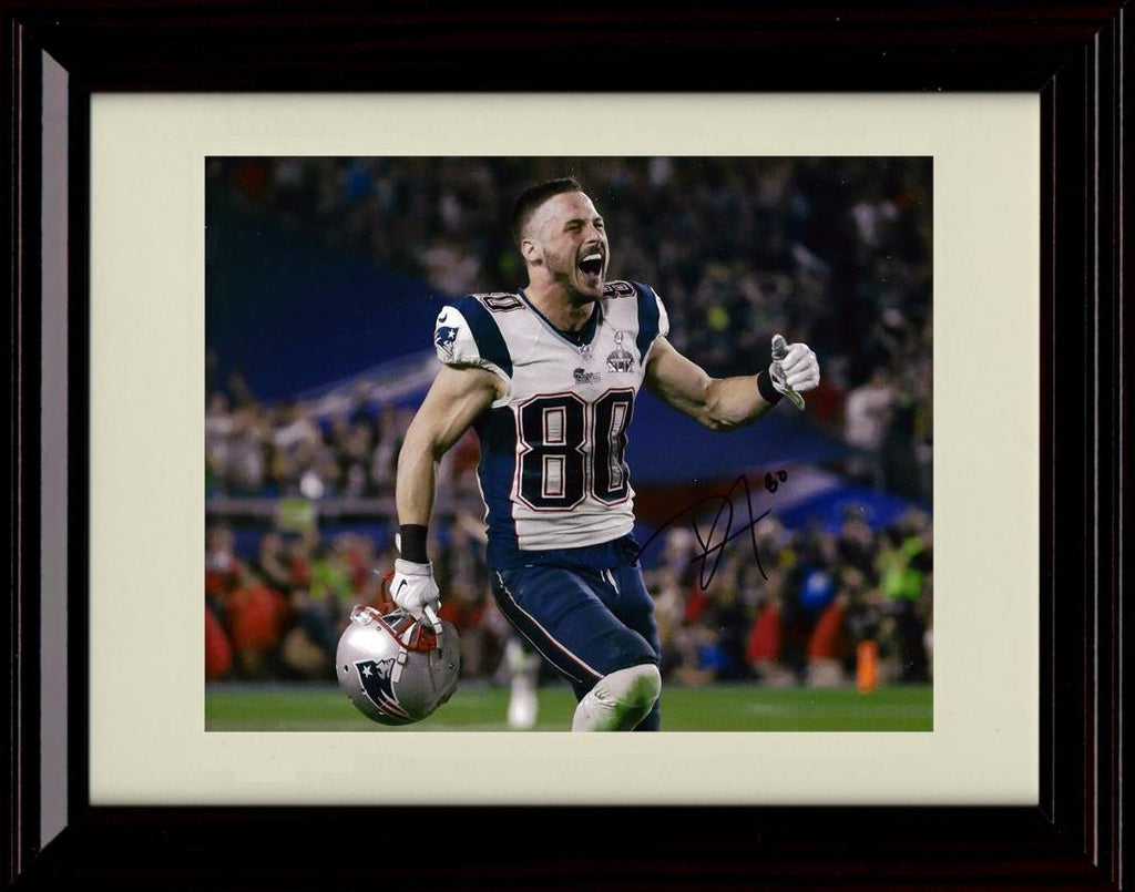 Unframed Danny Amendola - New England Patriots Autograph Promo Print - Mouth Wide Open Unframed Print - Pro Football FSP - Unframed   