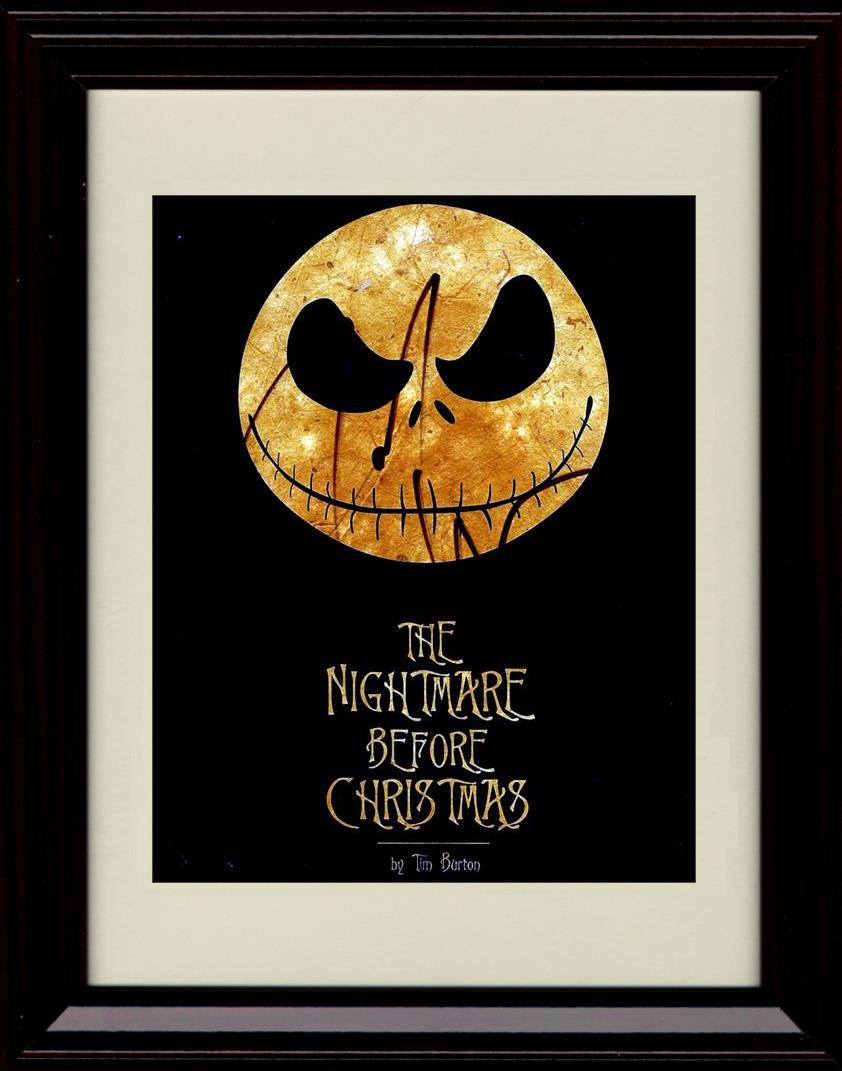 Unframed Danny Elfman Autograph Promo Print - The Nightmare Before Christmas Unframed Print - Movies FSP - Unframed   