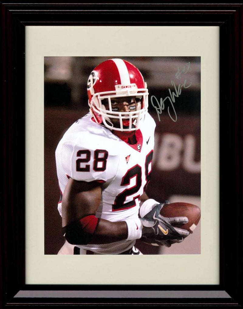 Unframed Danny Ware Autograph Promo Print - Georgia Football- On the Run Unframed Print - College Football FSP - Unframed   