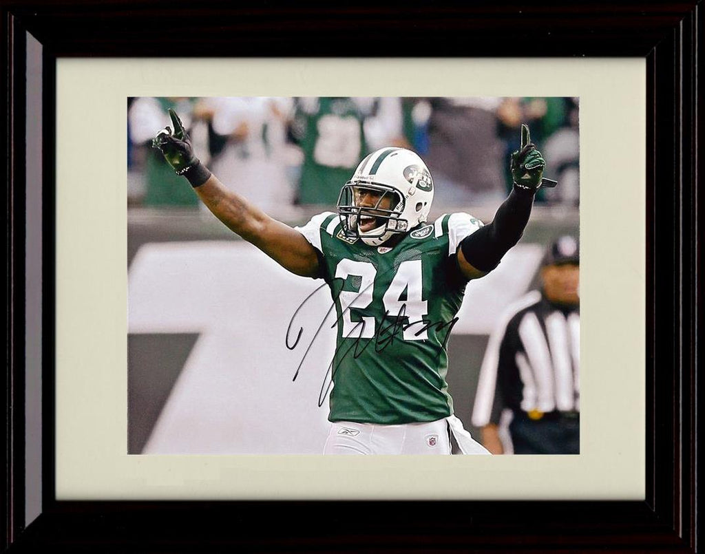 Unframed Darelle Revis - New York Jets Autograph Promo Print - Victory Arms Unframed Print - Pro Football FSP - Unframed   