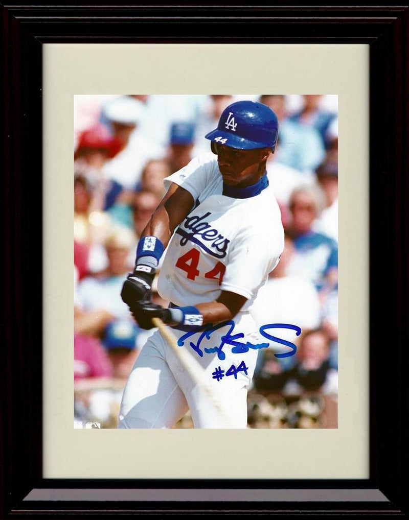 Unframed Darryl Strawberry - Swing - Los Angeles Dodgers Autograph Replica Print Unframed Print - Baseball FSP - Unframed   