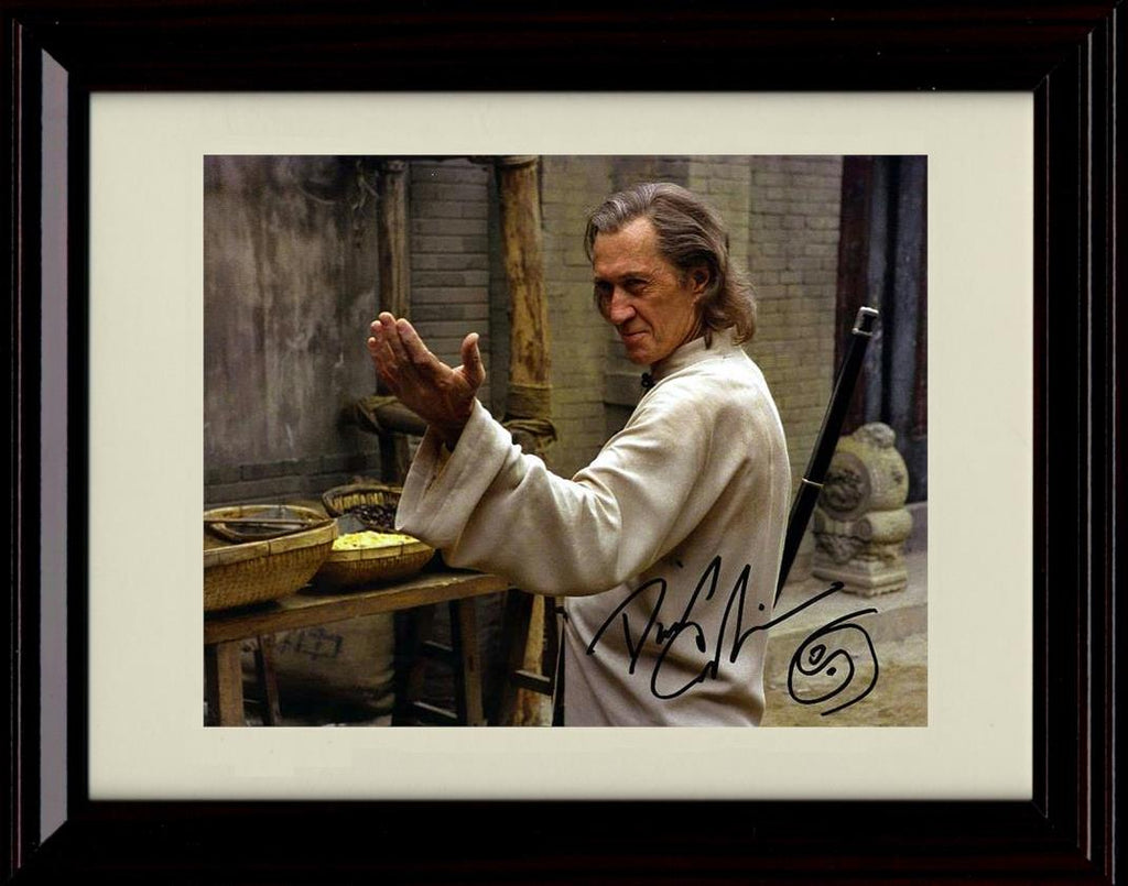 Unframed David Carradine Autograph Promo Print - Hand Up Unframed Print - Movies FSP - Unframed   