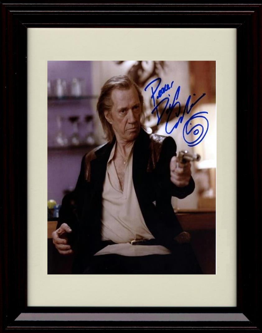 Unframed David Carradine Autograph Promo Print - With Gun Unframed Print - Movies FSP - Unframed   