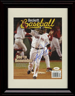 Framed 8x10 David Ortiz - Boston Red Sox - Beckett Autograph Replica Print Framed Print - Baseball FSP - Framed   